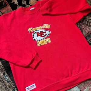 Vintage Red Kansas City Chiefs Crewneck Sweatshirt size Medium